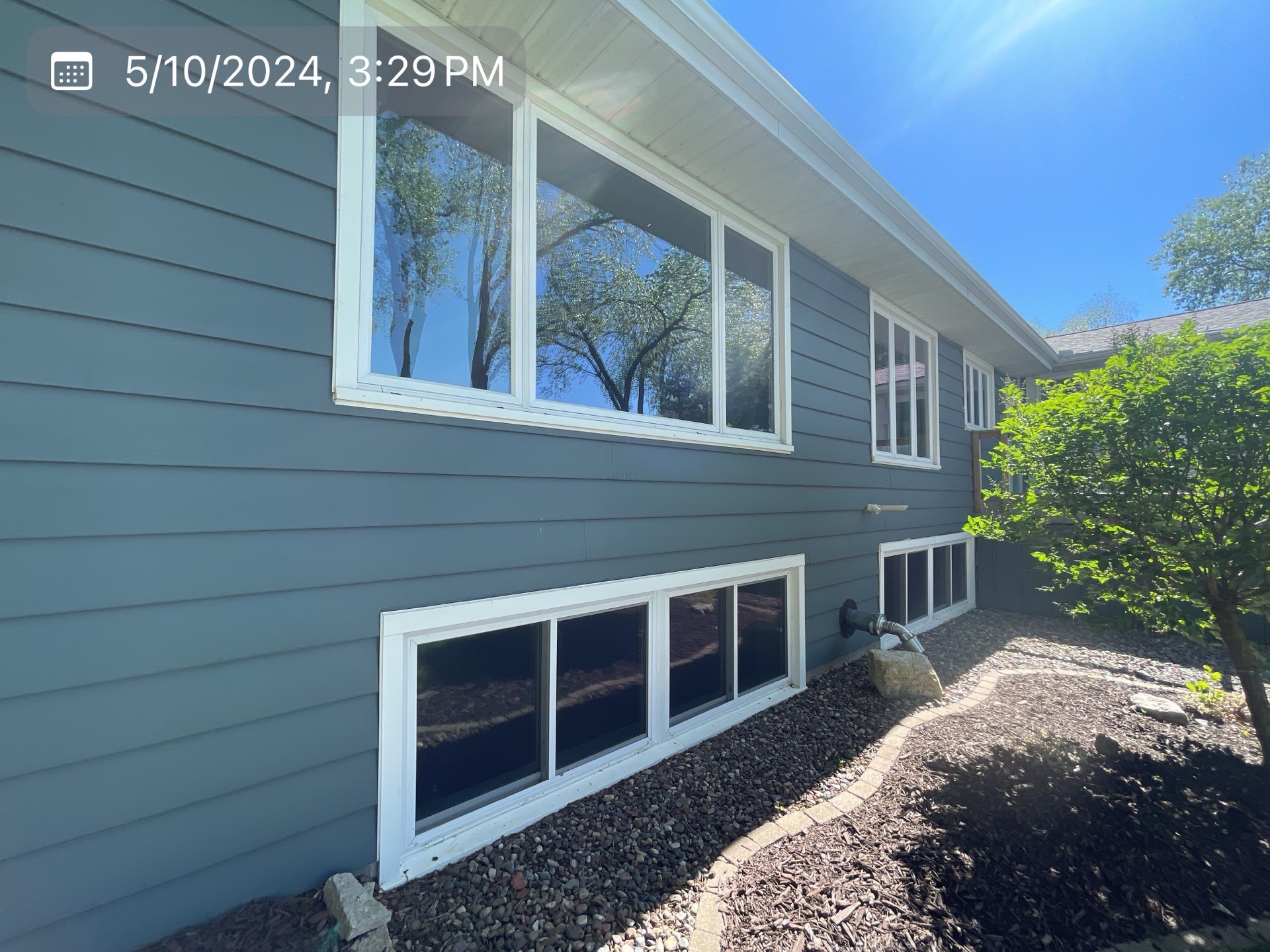 Siding installation project